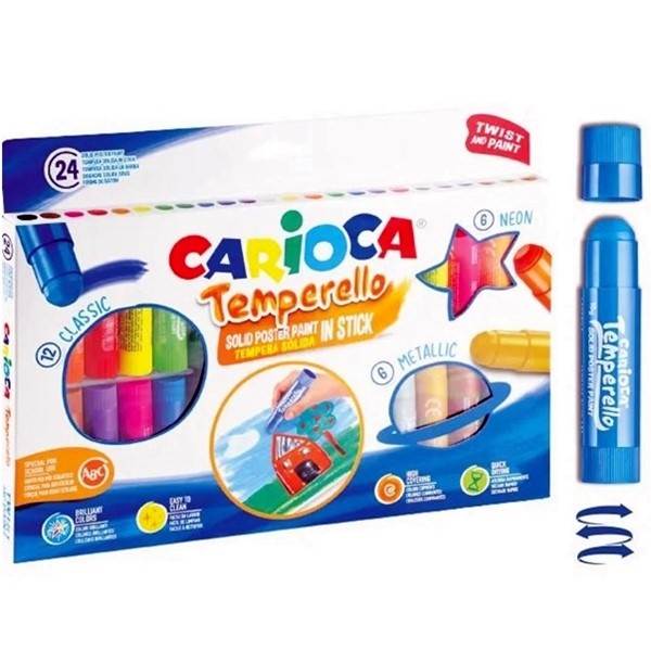 Farby w sztyfcie TEMPERELLO 24 kolory