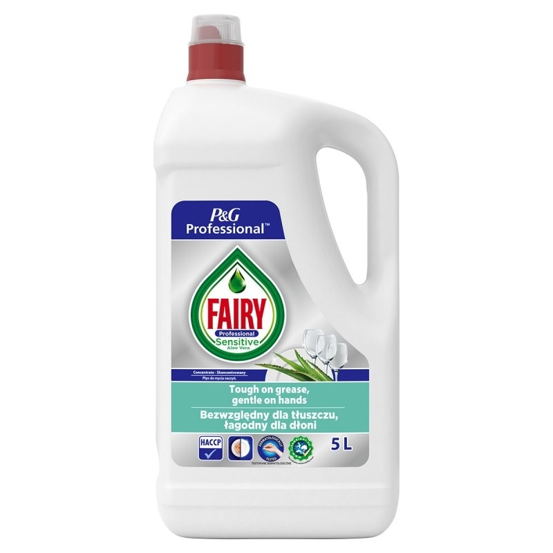 Płyn do mycia naczyń Fairy Professional Sensitive Aloes 5l
