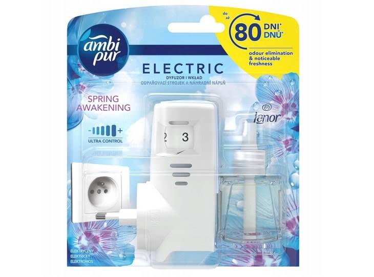 Ambi Pur Urządzenie + Wkład do Elektrycznego Odświeżacza Powietrza Spring Awakening 20ml
