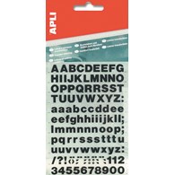 Litery samoprzylepne APLI, 40mm, czarne