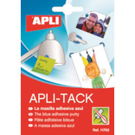 Masa mocująca APLI  Apli-Tack, w bloku, 57g, niebieska