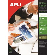 Papier fotograficzny APLI Glossy Laser Paper, A4, 210gsm, błyszczący, 100ark.