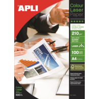 Papier fotograficzny APLI Glossy Laser Paper, A4, 210gsm, błyszczący, 100ark.