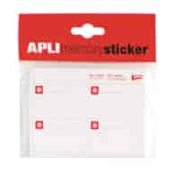 Etykiety mrozoodporne APLI, w bloczku, 35 ark., białe