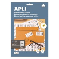 Etykiety uniwersalne APLI, 70x37mm, prostokątne, białe 10 ark.