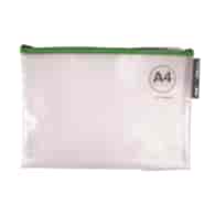 Torebka APLI Zipper Bag, A4, 355x255 mm, mix kolorów