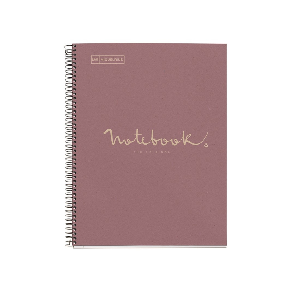 KOŁONOTATNIK MIQUELRIUS NB-1 EMOTIONS, A4, W KRATKĘ, 80 KART., 80G, EKOLAWENDOWY