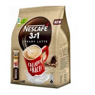 KAWA ROZPUSZCZALNA NESCAFE CREAMY LATTE BAG 3W1 10*15 g NESTLE TB