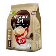 KAWA ROZPUSZCZALNA NESCAFE CREAMY LATTE BAG 3W1 10*15 g NESTLE TB