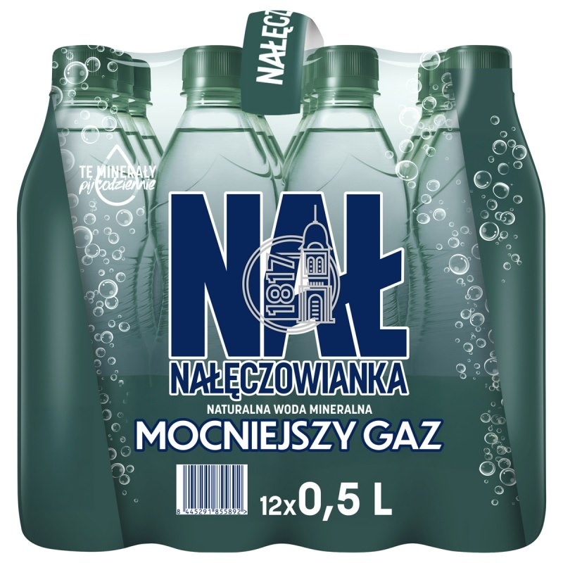 WODA NAŁĘCZOWIANKA GAZOWANA 500ML NESTLE PET 12szt [ kaucja ]