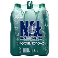 WODA NAŁĘCZOWIANKA GAZOWANA 1,5 L NESTLE PET 6szt [ kaucja ]
