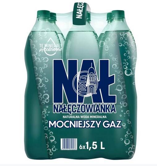 WODA NAŁĘCZOWIANKA GAZOWANA 1,5 L NESTLE PET 6szt [ kaucja ]