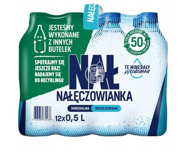 WODA NAŁĘCZOWIANKA NIEGAZOWANA 500ML NESTLE PET 12szt
[ kaucja ]