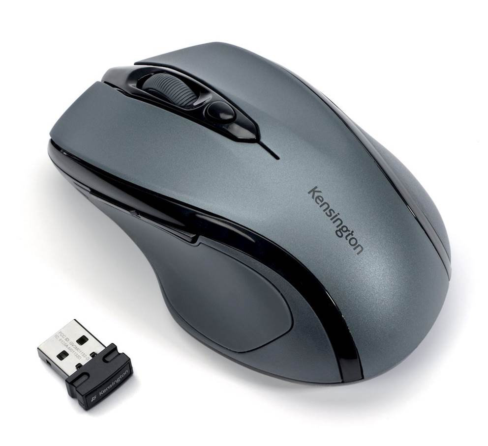 Bezprzewodowa mysz Kensington Pro Fit®, rozmiar średni, grafitowa