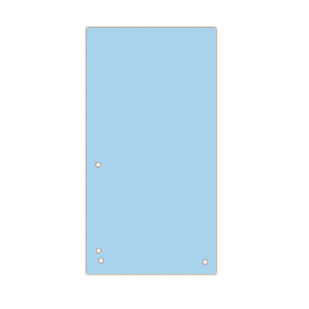 Przekładki DONAU, karton, 1/3 A4, 235x105mm, 100szt., niebieskie