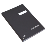 Teczka do podpisu DONAU, karton, A4, 450gsm, 20-przegr., czarna