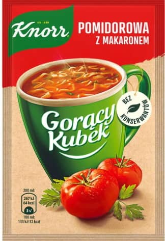 ZUPA KNORR GORACY KUB POMIDOR Z MAKARON 19G UNILEVER