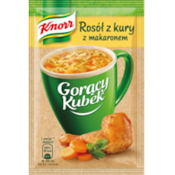 ZUPA KNORR GORĄCY KUB ROSÓŁ Z KURY Z MAKARONEM 12 g UNILEVER