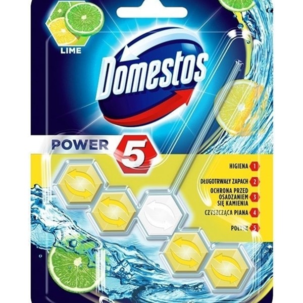 KOSTKA DO WC DOMESTOS POWER 5 LIME 55G UNILEVER