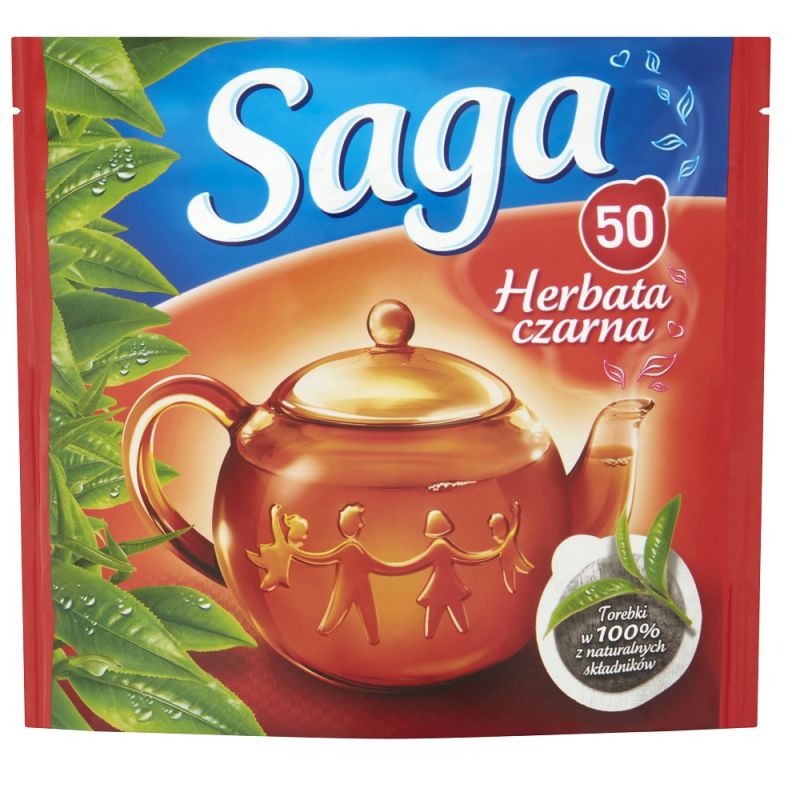 Herbata czarna Saga 50 torebek