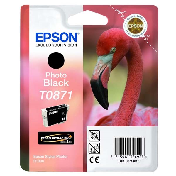 Tusz Epson  T0871 do  Stylus Photo R1900  | 11,4ml |  photo black