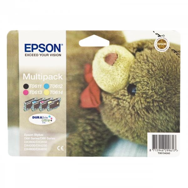 Zestaw tuszy Epson T0615  do Stylus D-68/88,DX-3800/3850/4200/4800 | 32ml | CMYK