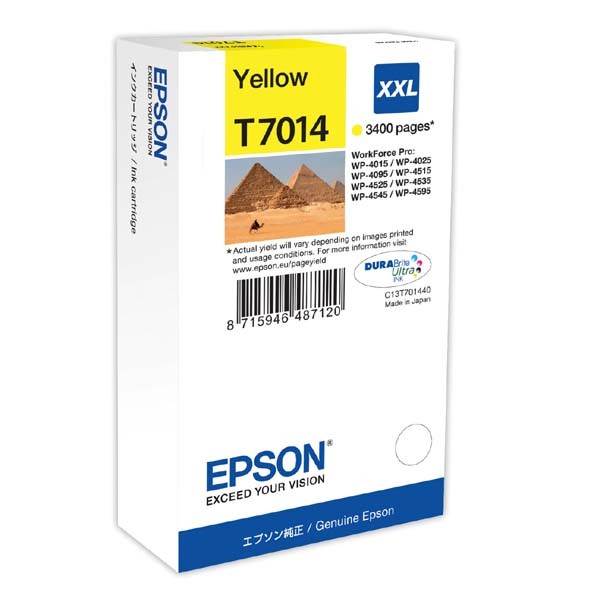 Tusz Epson  T7014  do WP-4015DN/4095DN/4515DN/4525DNF XXL | 34,2ml | yellow