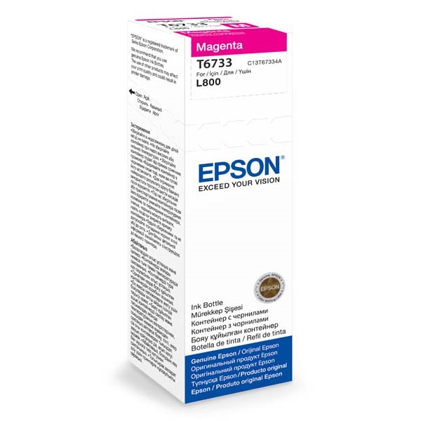 Butelka  z  tuszem  Epson T6733  do L800  | 70ml |  magenta