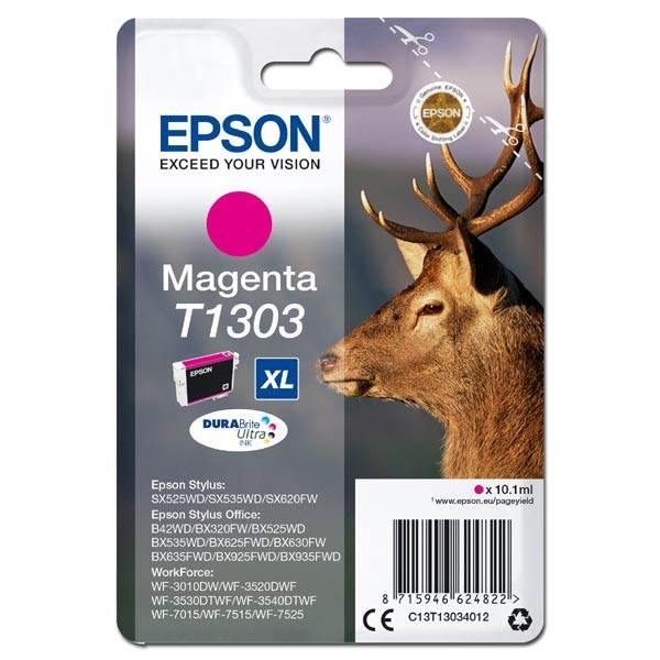 Tusz  Epson T1303  do Stylus BX-525WD/535WD, SX620FW | 10,1ml | magenta