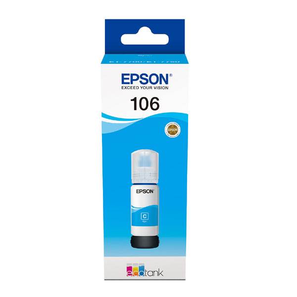 Tusz Epson 106  EcoTank do  L7160/L7180 | 70 ml | cyan