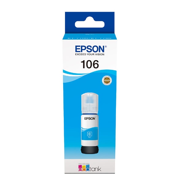 Tusz Epson 106  EcoTank do  L7160/L7180 | 70 ml | cyan