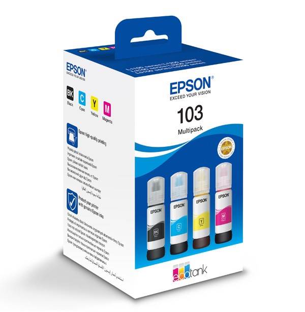 Butelka z tuszem Epson  ET103 do L31xx  PACK CMYK