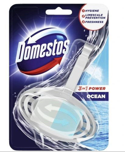 Kostka toaletowa DOMESTOS Ocean, w koszyku, 35g