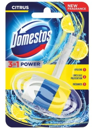 Kostka toaletowa DOMESTOS Cytrus, w koszyku, 40g