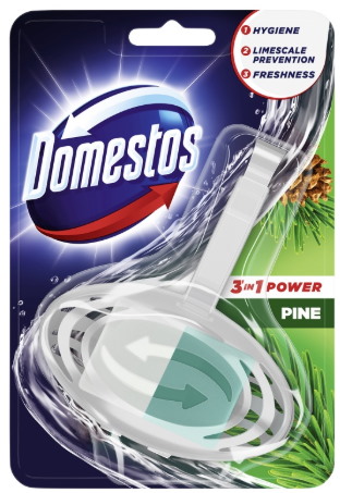 Kostka toaletowa DOMESTOS Pine, w koszyku, 35g