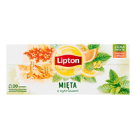 Herbata LIPTON MIĘTA Z CYTRUSAMI 20 saszetek