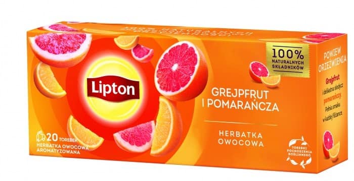 Herbata exp LIPTON grejprut i pomarańcza  OP.20