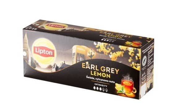 Herbata zielona Green Tea Earl Grey Lipton 25 torebek