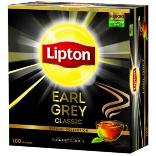 Herbata czarna Earl Grey Classic Lipton 92 torebki