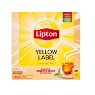 Herbata czarna Yellow Label Lipton 100 torebek z zawieszką
