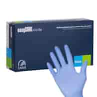 Rękawice nitryl bezpudrowe L op 100 ZARYS niebiesk