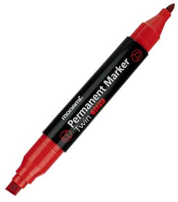 Dwustronny marker permanentny TWIN 109 czerwony MonAmi
