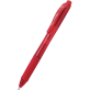 pióro kulkowe z płynnym tuszem żelowym, na wkłady wymienne LR7, system przyciskowy czerwony Pentel