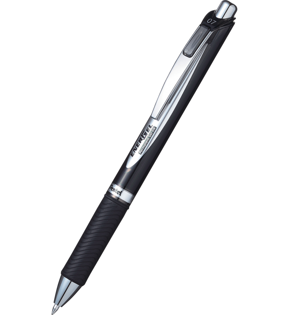 pióro kulkowe typu Document Pen, na wkłady wymienne LRP7, system przyciskowy, PAKOWANE NA BLISTRZE czarny Pentel