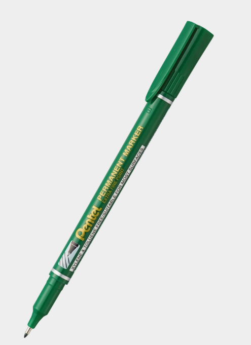 Marker perm  Pentel NF450 0,6mm zielony
