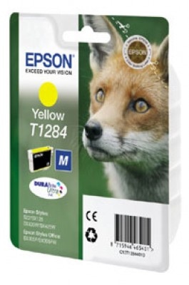 Tusz EPSON  SX-125 Yellow T1284 Oryg