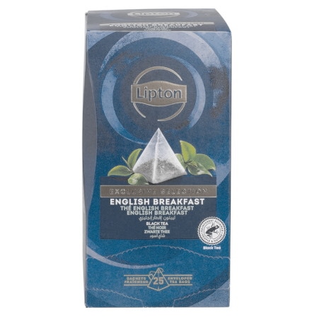 Herbata LIPTON Exclusive Selection, piramidki, English Breakfast, 25 kopert