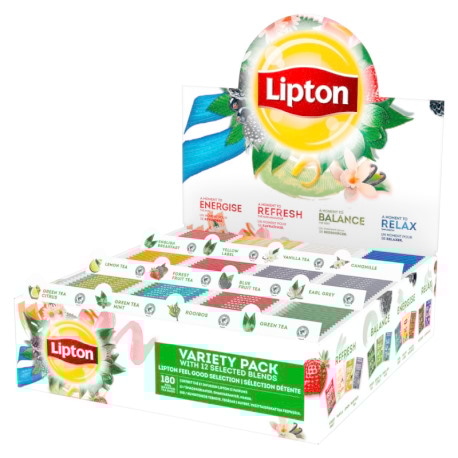 Herbata LIPTON Variety Pack, zestaw, 180 kopert