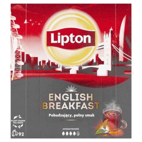 Herbata LIPTON czarna, English Breakfast, 92 torebki
