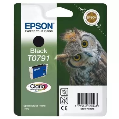 Tusz Epson  T0791do Stylus Photo1400/1500W/P50/PX660 | 11,1ml | black